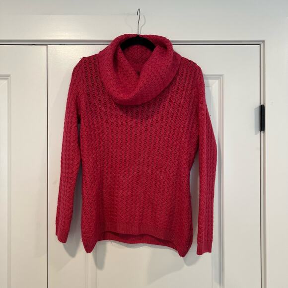 Banana Republic Women's Turtleneck Sweater Wool Alpaca Pink‎ Size Medium - Picture 1 of 9